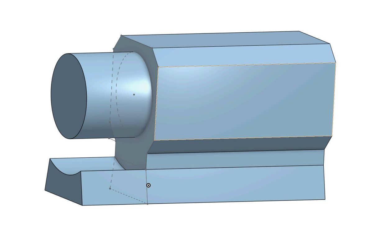 Telescope-mount sleeve in SolidWorks.