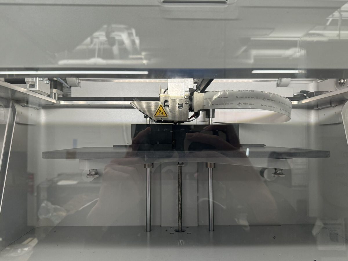 CFRP 3D-printed antenna joint.