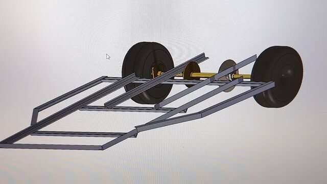 SolidWorks chassis model.